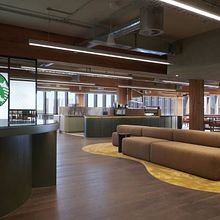 Interiorismo para una oficina de Starbucks  Ein Projekt aus dem Bereich Farbenlehre, Innenarchitektur, Innenarchitektur und Innendesign von Alba iris Martínez - 09.01.2026