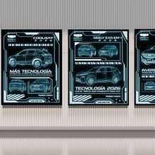 DISEÑO DE IMAGEN AUTOMOTRIZ GEELY CARRETERA 57. Un projet de Design , Marketing digital , et Publicité de Jocelyn Gómez - 09.01.2026