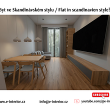 Apartment in scandinavien style. Interior Design, and 3D project by Kristýna Hrášková - 01.11.2026