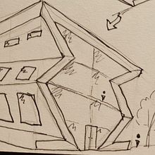 Museum building . Architecture, Drawing, Sketchbook, and Sketching project by Oleg Glinskiy - 01.12.2026