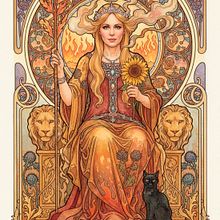 Mi Tarot ♀♥ . Kecerdasan Buatan, Seni Konsep, Kreativitas, Ilustrasi Digital, Desain Grafis, Pembuatan Konten AI, Desain AI, Dan Lukisan Digital proyek oleh Paulina Esperanza Guerrero Rojas - 01.15.2026