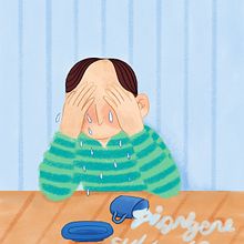 Chorar sobre o leite derramado "Provérbios italianos". Ilustração digital, Ilustração editorial, Ilustração infantil, Desenho, e Desenho digital projeto de Diletta Indiveri - 16.01.2026