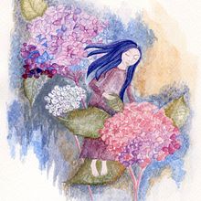 Hortensias. Un progetto di Illustrazione tradizionale, Pittura ad acquerello e Illustrazione botanica di Blanca Herrera - 16.01.2026