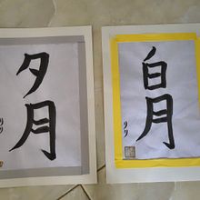 NIght and Bright Moon. Un projet de Calligraphie de rhirie - 17.01.2026
