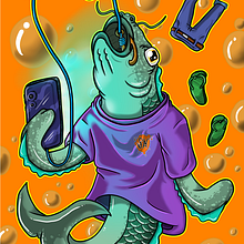 Caiu na rede é peixe. Digital Illustration, Drawing, Digital Drawing, Sketchbook, Digital Painting, and Artistic Drawing project by luis felipe cajado gabriel - 01.18.2026