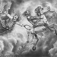 Los peregrinos del cielo. Un proyecto de Dibujo de Mariano Esquivel - 19.01.2026