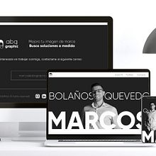 Portfolio web - abq graphic Ein Projekt aus dem Bereich CSS, Webentwicklung, Webdesign, HTML, JavaScript, Digitales Produktdesign und Programmierung von Marcos Bolaños Quevedo - 20.01.2026