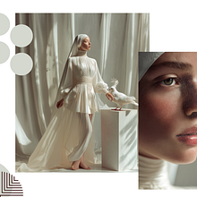 AI Fashion editorial : THE SHAPE OF CALM. Een project van Kunstmatige Intelligentie, Social media, Social media-ontwerp, AI-Animatie,  Modeontwerp, Modefotografie y AI Ontwerp van Vishnu S - 22.01.2026