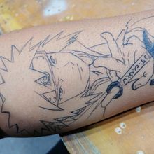 Black clover . Digital Drawing, Digital Illustration, Drawing, Traditional illustration, and Tattoo Design project by EdgarEernesto Gallo Arriaga - 01.23.2026