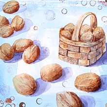 ¡Mucho ruido y pocas nueces!. Een project van  Tekening, Traditionele illustratie,  Illustratie met inkt, Schilderij, Aquarelschilderen y Naturalistische illustratie van Amaya Narvarte Navarro - 24.01.2026