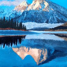 2° Paisaje: acrílicos. Ilustração tradicional, e Pintura Acrílica projeto de Tingting Pan - 27.01.2026