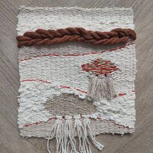 Weaving project - Clouds. Design têxtil projeto de jess_chippendale_1 - 29.01.2026