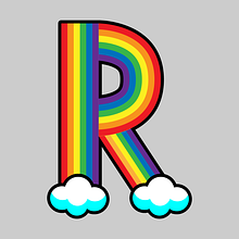 Rainbow font. Digital Illustration, and Traditional illustration project by Rut Tena Mateu - 01.30.2026