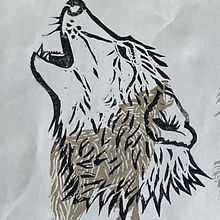 Collection de tampons de loups. Een project van Craft,  Beeldende kunst, Printen, Creativiteit met kinderen, Graveren y Traditionele illustratie van p_m_guinchard - 31.01.2026