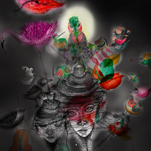 Pájaros en la cabeza . Ilustrație tradițională, Ilustrație digitală, Narrativ, Desen în creion, Design digital și Pictură în acuarelă de Josefa Arboleda - 02.01.2026