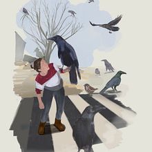 Depende del Pájaro. Digital Illustration project by Juan Sebastian Yañez Albarracin - 02.01.2026