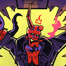 HELLBOY /CARTEL . Desain Poster, Ilustrasi Digital, Ilustrasi Vektor, Dan Gambar Digital proyek oleh Luis Ángel Estrada Rosales - 02.01.2026