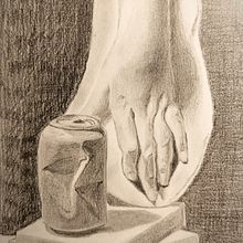 Study of a Classical Still Life . Desen, Desen în creion, Desen artistic și Desen realist de debattistakvamme - 02.01.2026