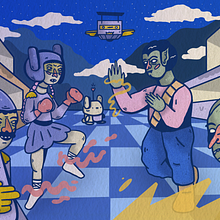 Lucha Intergaláctica . Character Design, Drawing, Pencil Drawing, Sketchbook, and Sketching project by Juanjo Lázaro - 02.03.2026