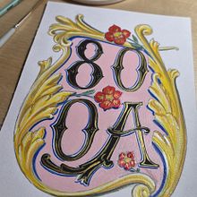 800A. Een project van  Belettering, Posterontwerp,  H y lettering van Francesco Scherma - 04.02.2026
