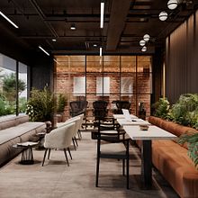 ESCENA COWORKING. Arquitetura, Visualização arquitetônica, Arquitetura digital, e Arquitetura de interiores projeto de Jonathan Jackson - 05.02.2026