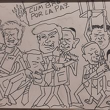 "CUMBRE POR LA PAZ" VERSION DONALD TRUMP . Scriere, Comic și Desen de juanjosereale - 02.06.2026