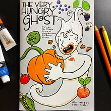 The Very Hungry Ghost . Ilustrasi Digital proyek oleh peter hester - 02.06.2026
