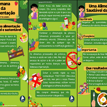 Semana da alimentação. Design, Graphic Design, Presentation Design, Digital Design, Education & Interactive Design project by Sónia Nogueira - 02.07.2026