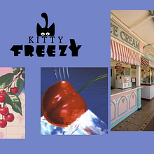 Kitty freezy. Br, ing e Identidade, Design gráfico, Stor, telling, Tipografia, e Desenho tipográfico projeto de Johnston Lazare Contreras Domínguez - 08.02.2026