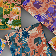 Caballo de fuego. Un proyecto de Diseño gráfico, Ilustración tradicional, Pattern Design e Ilustración vectorial de Eli Antonino - 09.02.2026