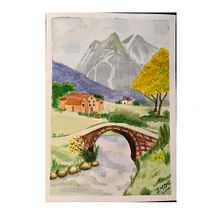 Paisaje Proyecto Final. Artes plásticas, Pintura, Pintura em aquarela, e Paisagismo projeto de Felipe Andrés Martínez Fonseca - 10.02.2026