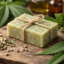 Jabón para acné de cannabis . Arts, Crafts, and DIY project by fresia_aliste77 - 02.11.2026