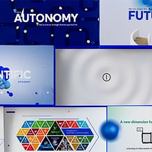 EuroMedLab Roma 2023 — Ecosistema de Contenidos en Movimiento. Un projet de Animation 3D, Motion design, Événements, Stor, telling, Br, ing et identité, Direction artistique , et Conception numérique de OH37 - 12.02.2026
