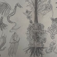 Proyecto de Sketchbook de naturaleza fantástica: dibuja criaturas de otro mundo. Drawing, Naturalistic Illustration, Pencil Drawing, Sketchbook, and Watercolor Painting project by Cami Piscis Halite - 02.12.2026