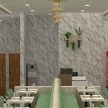 Tropical themed restaurant . Interior Architecture, Interior Design, Interior Decoration, Retail Design, and Spatial Design project by kalbhoravanti - 02.16.2026