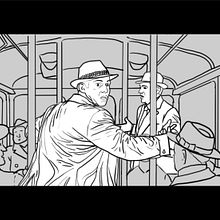 Exercises in Style - Storyboard Animation (Acted in 1940s Paris) . Direcția artistică, Producție audiovizuală, Ilustrație digitală, Storyboard, Artă conceptuală și Desen digital de Olivia Granatowski - 02.18.2026