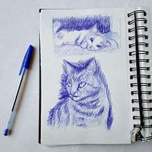 Dibujo gatitos. Een project van  Tekening,  Schetsen y Sketchbook van Sarah Rondón - 22.02.2026
