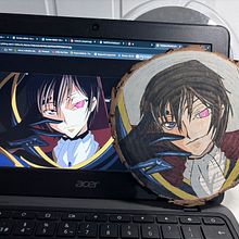 Lelouch lamperouge code geass. Painting project by Anna Isabel molina - 02.22.2026