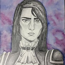 Retrato de Catilyn. Un proyecto de Dibujo digital y Pintura a la acuarela de Anna Isabel molina - 22.02.2026