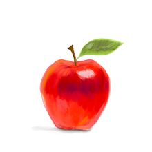 First Project: Red Apple. Un progetto di Illustrazione digitale di Mehmet Parladı - 23.02.2026