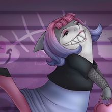 Pastel Goth Shark Girl. Un proyecto de Diseño de personajes, Dibujo digital e Ilustración digital de Alana Duarte - 24.02.2026