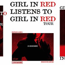 Poster/Afiche promocional Girl In Red. Un proyecto de Br, ing e Identidad, Diseño, Diseño gráfico, Diseño de logotipos y Tipografía de Priscila Gonzalez - 01.03.2026