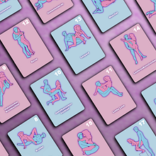 Kama Sutra card game. Ilustração digital, Design gráfico, Design de produtos, Fotografia do produto, Ilustração editorial, e Design de apresentação projeto de Eduardo Giunta - 02.03.2026