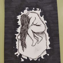 FON / Reinterpretació d'una obra del MNAC. Traditional illustration, and Drawing project by Marta Guerrero Hernández - 03.02.2026