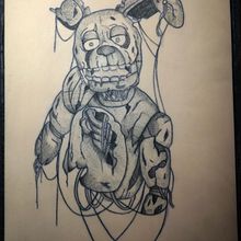 Springtrap. Traditional illustration, Drawing, and Tattoo Design project by vilgrell - 03.03.2026