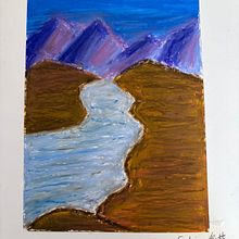 Dibujo de paisajes con pasteles grasos. Un projet de Dessin artistique, Dessin, Beaux Arts, Illustration traditionnelle, Dessin au cra , et on de sabinekutt - 07.03.2026