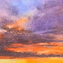 Evening sky. Un progetto di Belle arti, Pittura, Sketchbook e Pittura ad acquerello di Ola Gustafsson - 09.03.2026