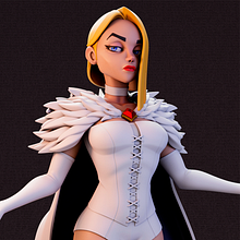 Emma Frost Stylized. 3D, and 3D Modeling project by felipepereiradesign - 03.10.2026