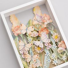 Caja de sombra floral. Un proyecto de Papercraft y Pintura de Marina Polovinchuk - 11.03.2026