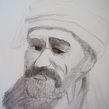 Portrait of Man in a Cap. Artistic Drawing, Fine Arts, and Pencil Drawing project by michelleylaya - 03.12.2026